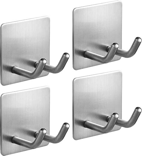 Self Adhesive Hooks Razor Holder For Shower Pack Sticky Hooks Hanger