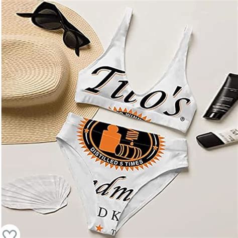 Swim New Crop Top High Waist Bikini Set X Titos Vodka Two Piece Swimsuit Poshmark