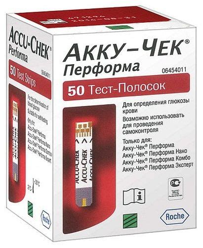Roche Акку-чек Performa тест-полоски для глюкометра - купить с ...