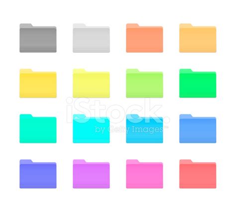 Colorful Folder Icons Stock Photo – Royalty-Free Images | FreeImages