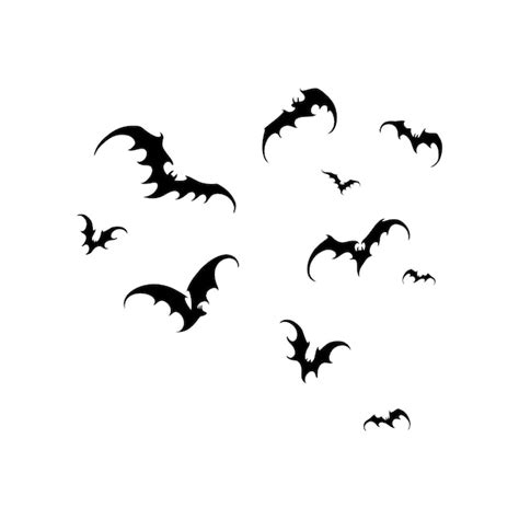 Premium Vector | Bat vampire vector scary ghost bat silhouette flying ...