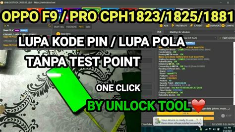 OPPO F9 PRO LUPA POLA TANPA TEST POINT BY UNLOCK TOOL YouTube