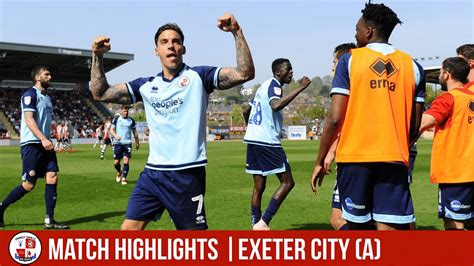 Exeter City Vs Crawley Town Match Highlights YouTube