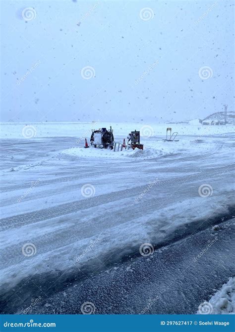 Snowing In Sandefjord In Norway In November Stock Image Image Of