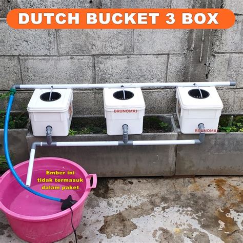 Jual Paket Hidroponik Sistem Dutch Bucket Box Shopee Indonesia