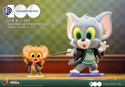 Hot Toys Wb Tom Jerry In Gryffindor And Slytherin House Robes Cosbaby