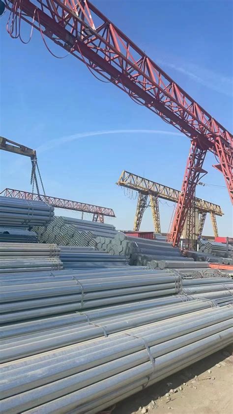 Hot Dip Galvanized Steel Pipe Welding Construction Process Api Steel Oilfield Pipeline Casing