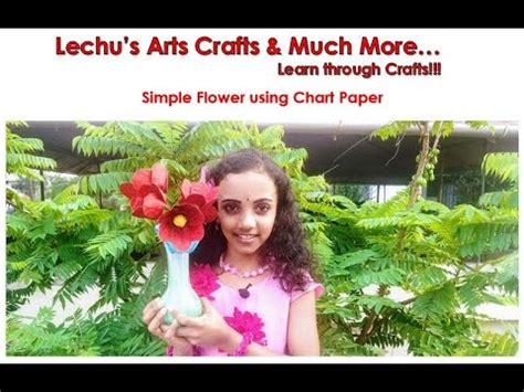 Simple Flower using Chart Paper - YouTube