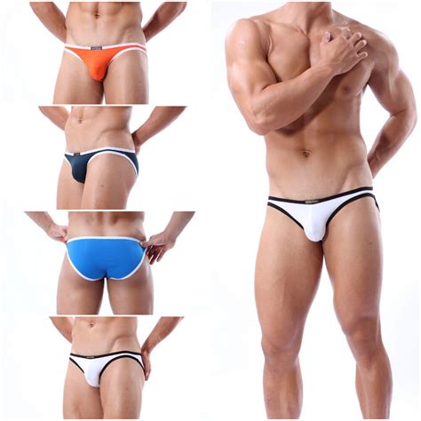 Us Stock Men S Sexy Underwear Bikini Briefs Swimwear G String Jocks Brave Person Ebay