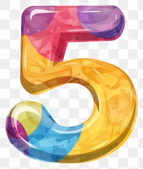 number  colorful number  png
