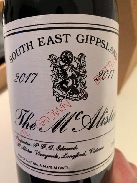2017 McAlister The McAlister, Australia, Victoria, Gippsland ...