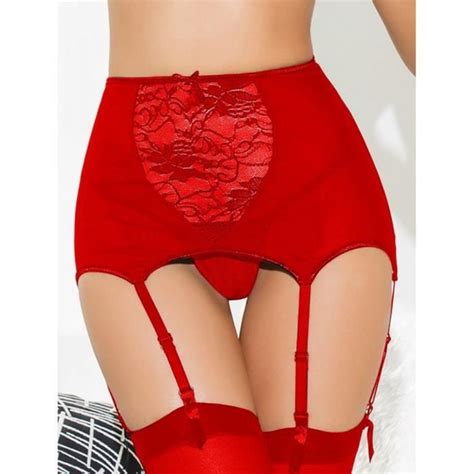 Porte Jarretelle Taille Haute Femmes Sexy Lingerielace Bas Ceinture Sexy Bretelle Lingerie