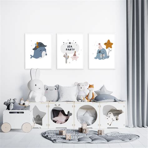 Постеры в детскую комнату | Modern kids room, Ocean nursery decor, Kids ...