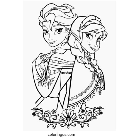 Princess Anna Coloring Page Coloringus The Best Porn Website