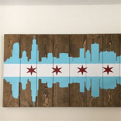 Half American Half Canadian Flag Vintage Style Wood Flag Etsy