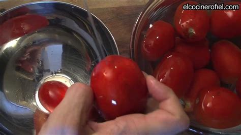 EL COCINERO FIEL #307 TOMATE EN CONSERVA (FRITO Y CRUDO) - YouTube