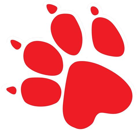 Red Dog Paw Logo Logodix