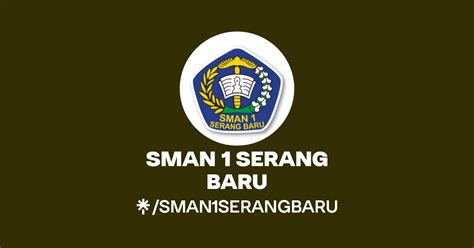 Sman 1 Serang Baru Instagram Facebook Tiktok Linktree