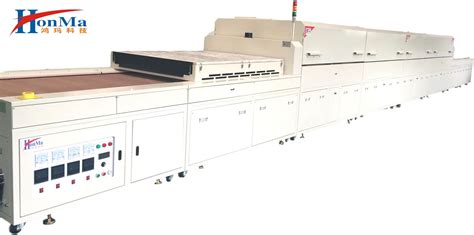 Screen Printing Line Hot Air Ir Drying Curing Tunnel With Conveyor Baking Oven And Ir Drying