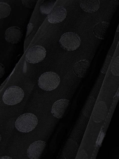 Givenchy Pussy Bow Polka Dot Silk Blend Chiffon Blouse Net A Porter