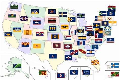 The Best Of Rvexillology — Us State Flag Redesigns From R