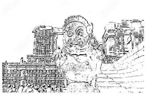 Sketch Of Konark Sun Temple India In Vector Illustration Stock Vector