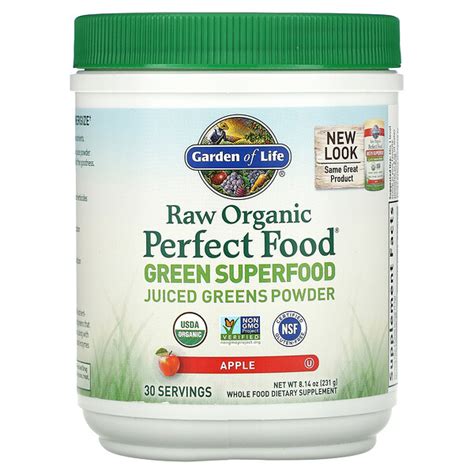 Garden of Life, Raw Organic Perfect Food, Green Superfood, Juiced ...