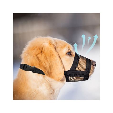 Evollax Dog Muzzle for Large Dogs - Air Mesh Muzzle for Large Sized Dog
