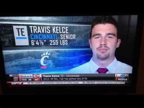 NFL Draft Announcement Travis Kelce | KC Chiefs Choice - YouTube