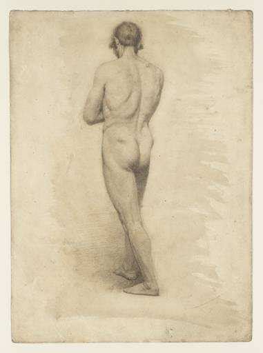 Nude Male Figure Seen From The Rear British School 19th Century Tate