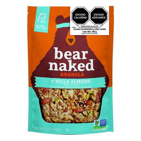 Granola Bear Naked Con Almendras Sabor Vainilla G Bodega Aurrera Despensa A Tu Casa