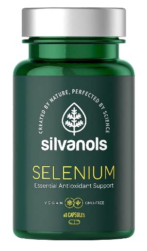 Silvanols Premium Selenium Capsules 60 Pcs Mēness Aptieka