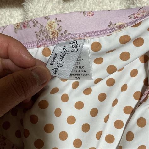 Dippin Daisy S Women S Pink And White Bikini And Tankini Bottoms Depop