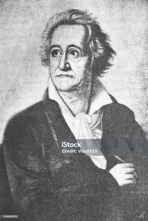 Goethe Foi Um Escritor - Vetores de O Retrato De Johann Wolfgang Von Goethe Um Escritor Alemão E ...