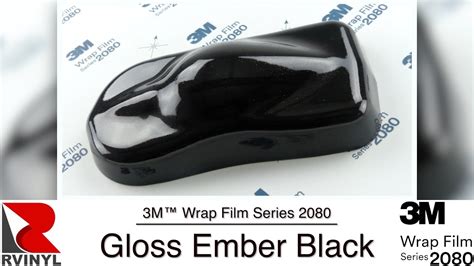 3M Wrap Film Series 2080 Gloss Ember Black Vinyl YouTube