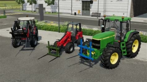 FS22 Selfmade Bale Fork v 1 0 0 1 front loader Mod für Farming