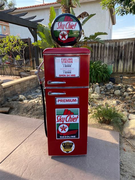 Sky Chief Gas Pump Refrigerator Etsy Canada