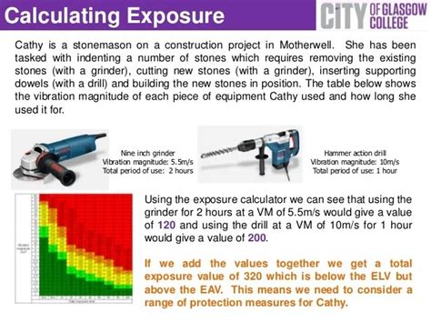 Dewalt Hand Arm Vibration Chart Hse Art Tool Assessment Guide