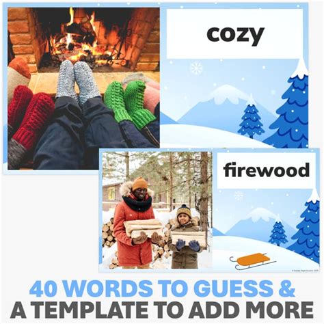 Winter Hot Seat Guessing Game Whole Class Winter Activity Digital Game