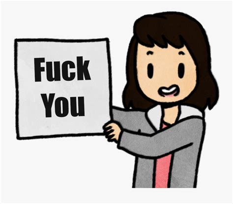 Fuck I You Facial Expression Text Cartoon Human Behavior Human Behavior Free Transparent