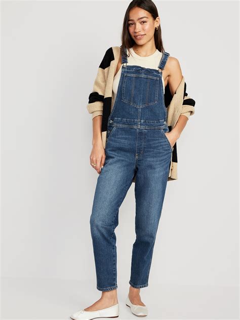 overalls  tall women  navy