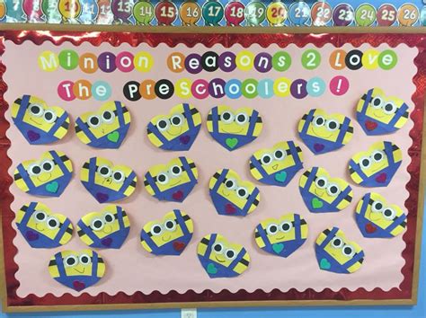 Minion Reasons To Love The Preschoolers Bulletin Board Bulletin