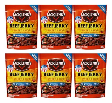 Beef Jerky Protein Snacks Carne Sweet Hot Jack Links Frete Gr Tis