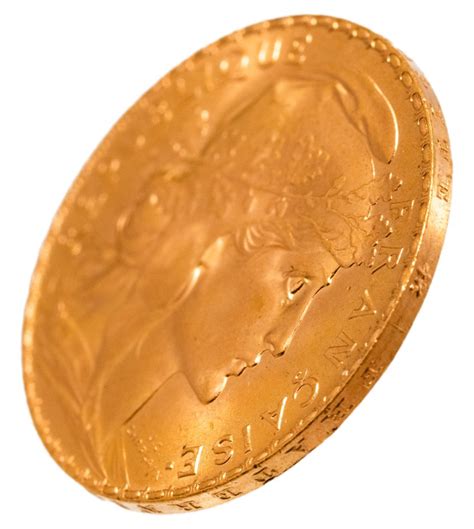 Монета Франция 20 франков (francs) 1908 UNC стоимостью 107013 руб.