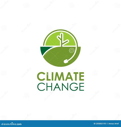 Logo Climate Change for Natural Temperature Symbol. Stock Vector ...