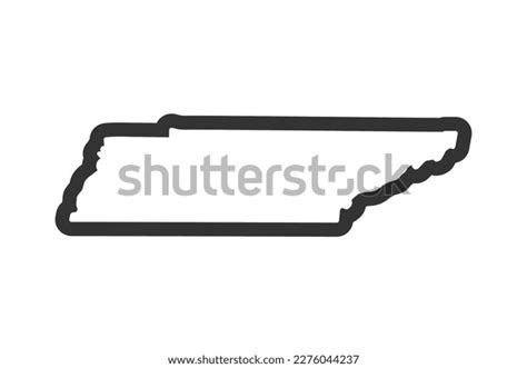 Tennessee State Map Us State Map Stock Vector (Royalty Free) 2276044237 ...