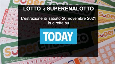 Estrazioni Lotto Oggi E Numeri SuperEnalotto Di Sabato 20 Novembre 2021