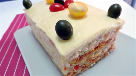 Pastel De Verano Pastel De Sándwich O Sandwichón Sin Horno