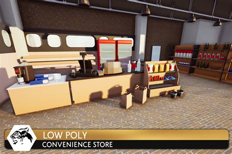 Convenience Store Low Poly 3d Urban Unity Asset Store
