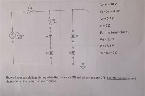 Solved Problem Design A Clipper Circuit That Would Clip Chegg